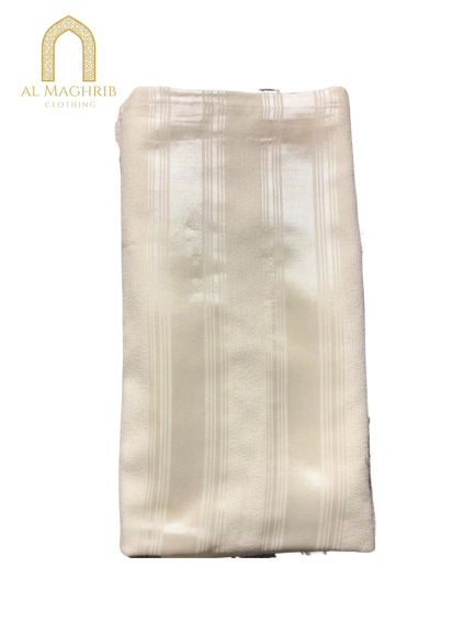 Vanilla White Striped Djellaba