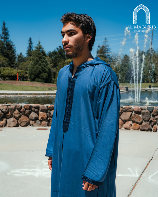 Dark Blue Djellaba